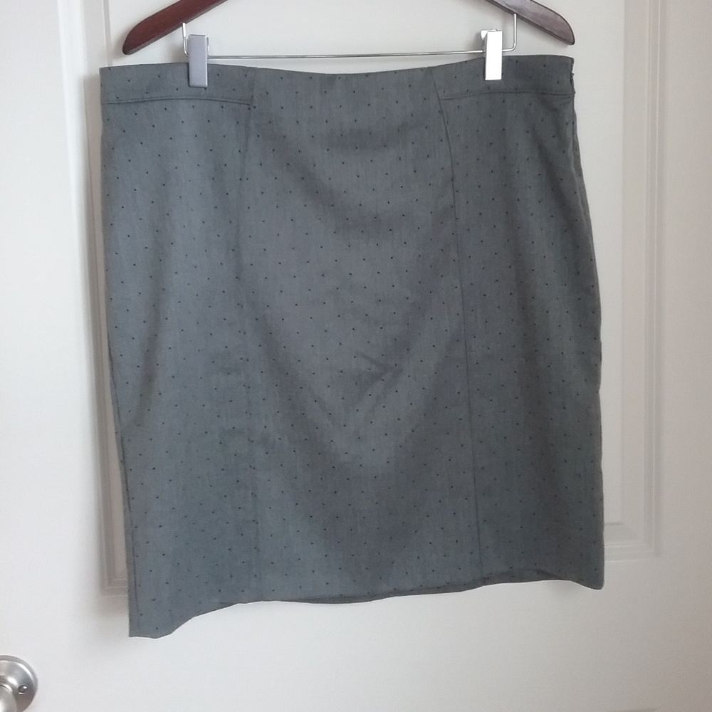 Banana Republic Black Polka Dots Pencil Skirt